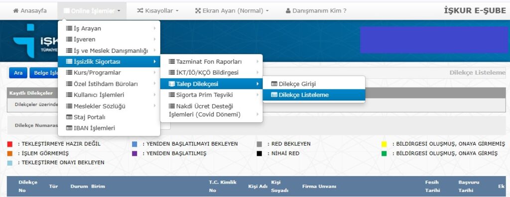 İşsizlik maaşı sorgulama