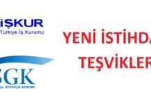 Yeni İstihdam ve Sigorta Teşvikleri | İŞKUR ve SGK Destekleri Yeni teşvikler