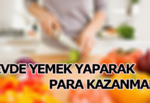 Yemek Yaparak Para Kazanmak İster Misiniz?