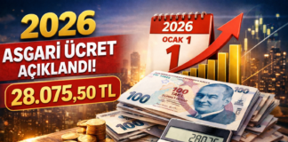 2026 Asgari Ücret: Net 28.075,50 TL | Zam Oranı ve Detaylar 2026 Asgari ücret