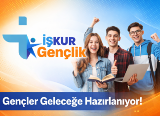 İŞKUR Gençlik Programı Şartları 2026: Günlük 1.375 TL Ödeme! İŞKUR Gençlik Programı tanıtım görseli, gençlerin eğitim ve kariyer fırsatlarına erişimini, başvuru şartları ve maaş bilgilerini simgeleyen afiş tasarımı.