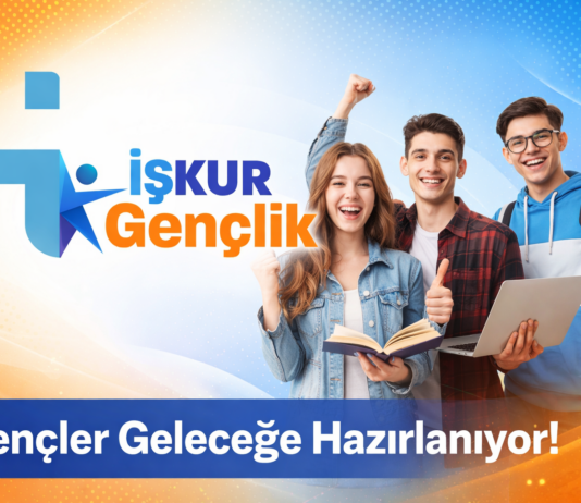İŞKUR Gençlik Programı Şartları 2026: Günlük 1.375 TL Ödeme! İŞKUR Gençlik Programı tanıtım görseli, gençlerin eğitim ve kariyer fırsatlarına erişimini, başvuru şartları ve maaş bilgilerini simgeleyen afiş tasarımı.
