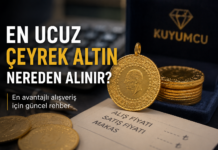 En Ucuz Çeyrek Altın Nereden Alınır? En ucuz çeyrek altın nereden alınır? Güncel fiyat ve alış satış makası rehberi