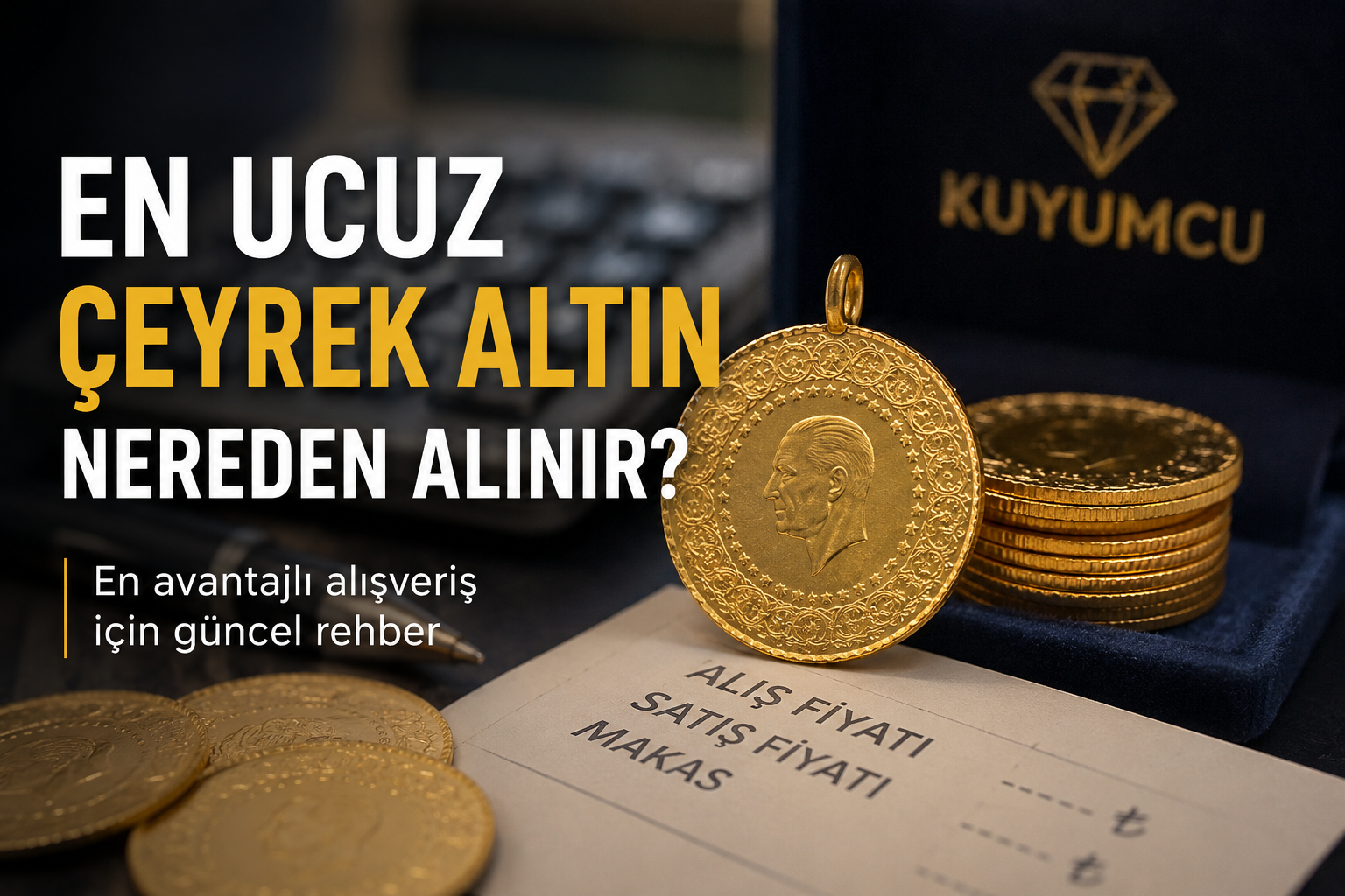En ucuz çeyrek altın nereden alınır? Güncel fiyat ve alış satış makası rehberi