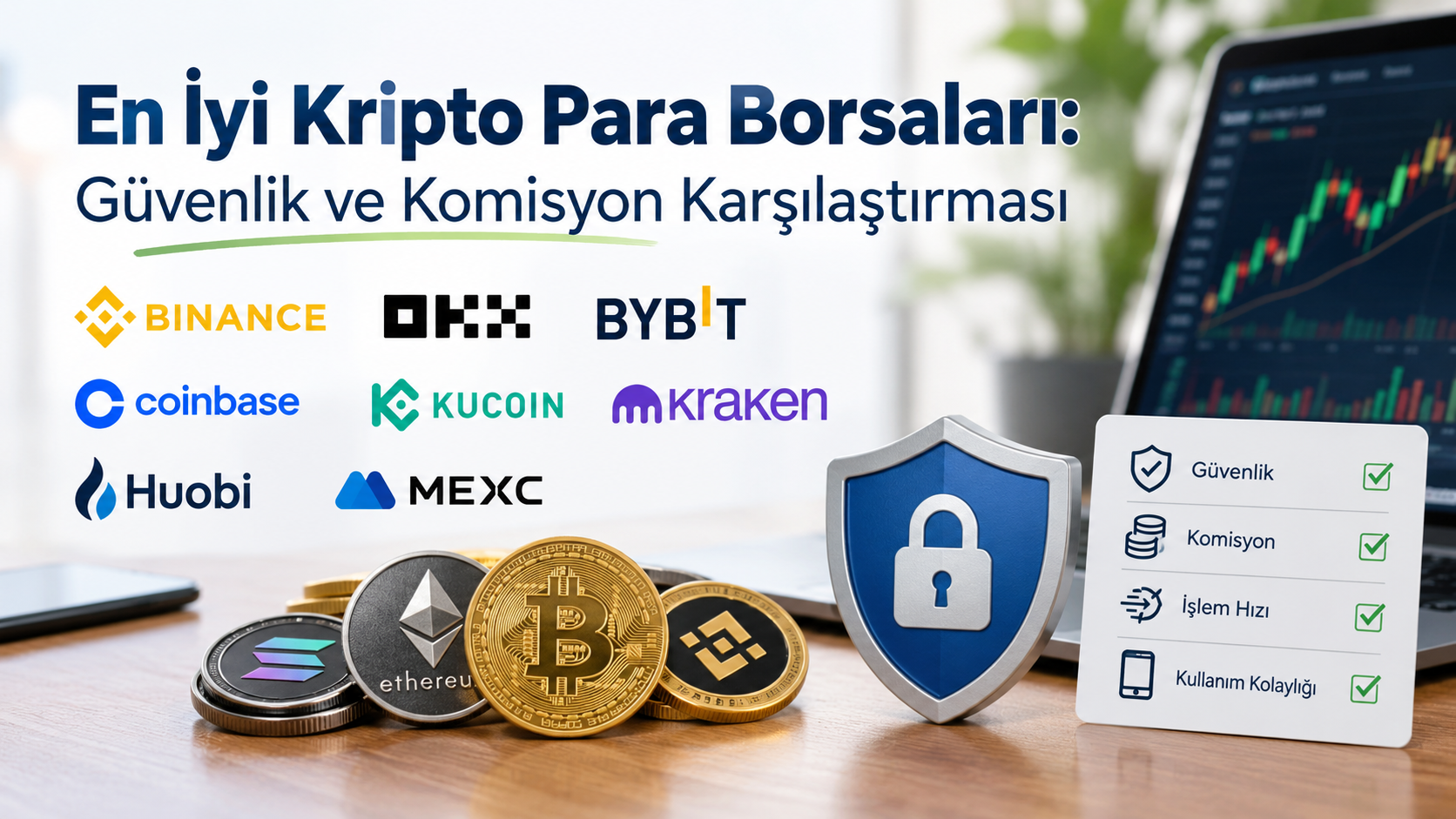 Kripto para borsalarını kıyaslama