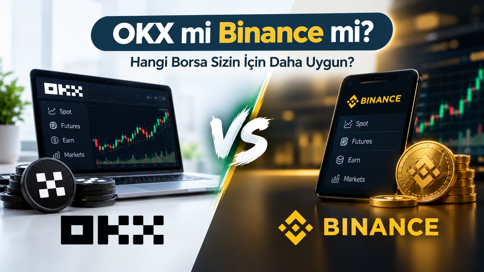 okx ve binance borsalarının karşılaştırması